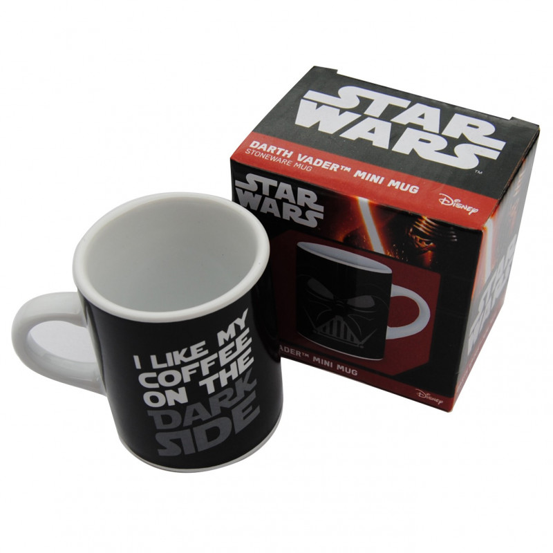 Tasse originale pour expresso Star Wars à l'effigie du casque de Dark