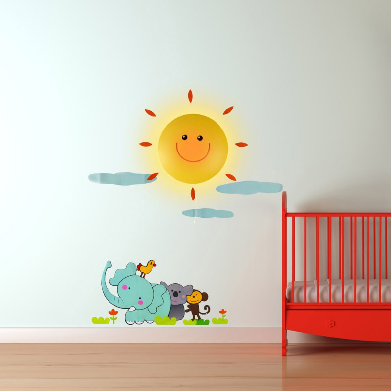 Luminaire Enfant Stickers Chambre Bebe Avec Lampe Sur Rapid Cadeau