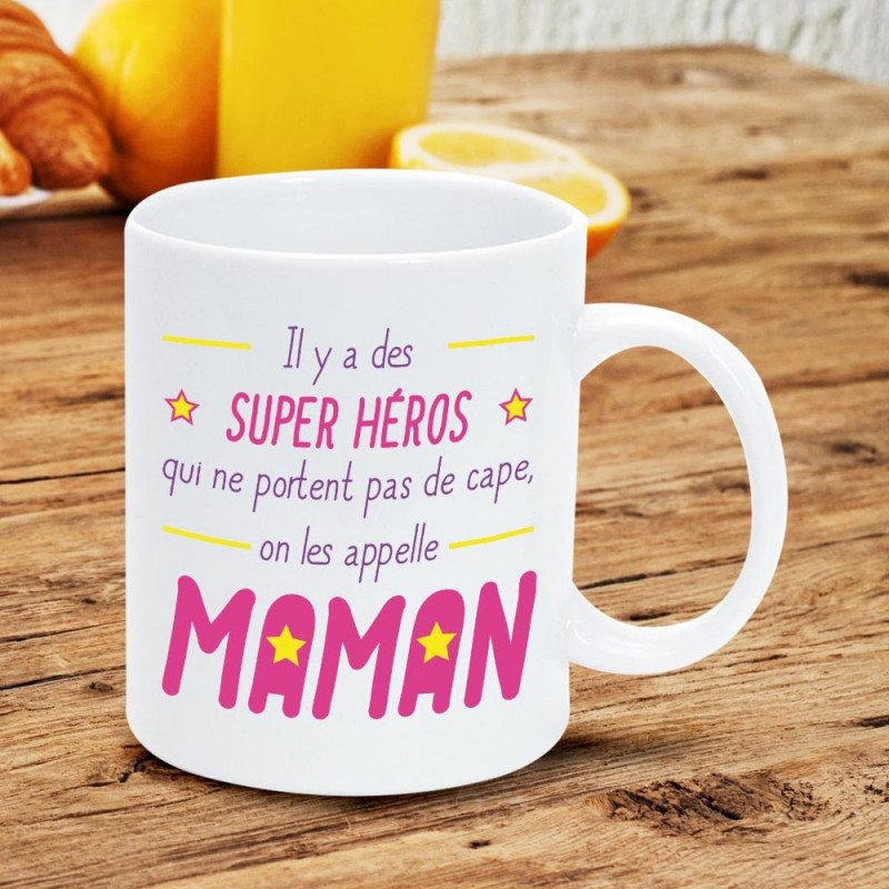 Idée cadeau maman : tasse originale avec message humoristique sur Rapid
