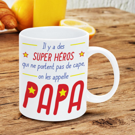 Ce mug en céramique spécial Fête des Pères ou anniversaire de votre papounet le ravira sans nul doute