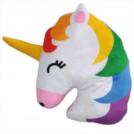 COUSSIN LICORNE ARC-EN-CIEL