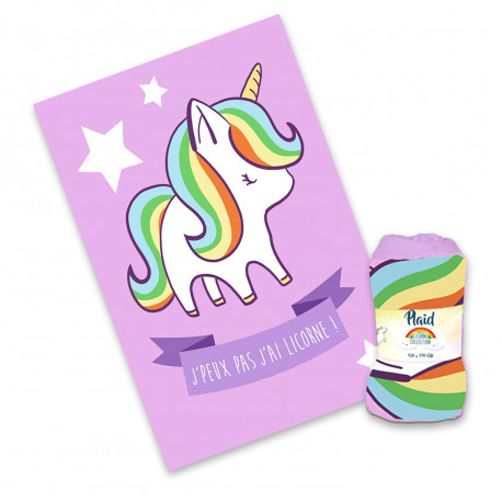 Plaid Licorne