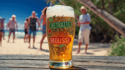 Coffret Retraite - Verre à Bière & Décapsuleur