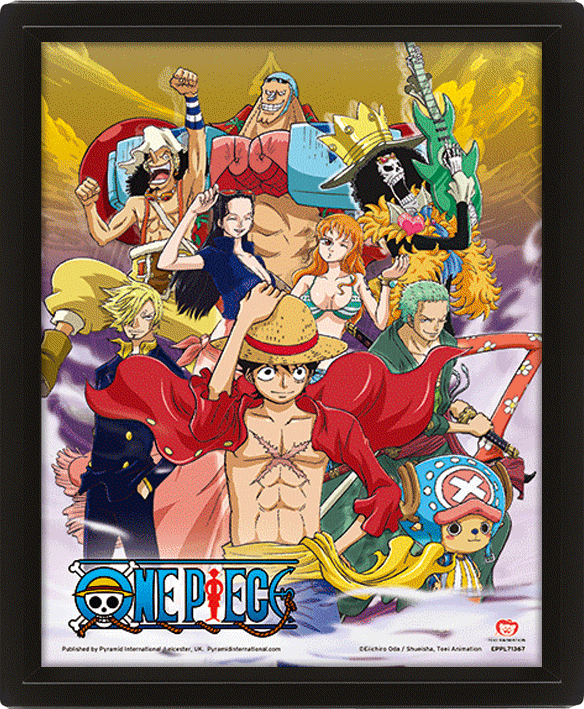 Cadre personnages manga One Piece