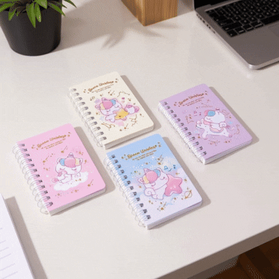 Mini-Carnet-à-Spirales-Licorne-Girly-Kawaii