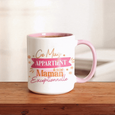 Mug Maman Exceptionnelle Rose