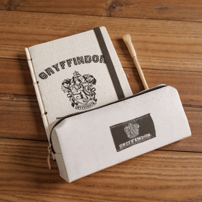Set de Papeterie Harry Potter Gryffondor Eco-Friendly - Trousse, Carnet et Stylo