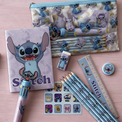 Trousse Papeterie Scolaire Stitch Disney