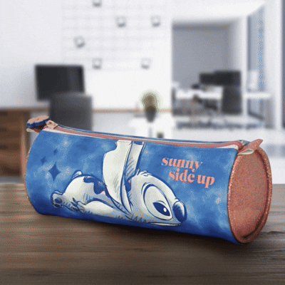 Trousse Stitch Disney Bleu et Rose Paillettes - Sunny Side Up