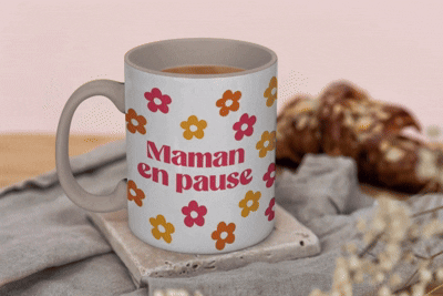 Mug Fleuri Maman en Pause