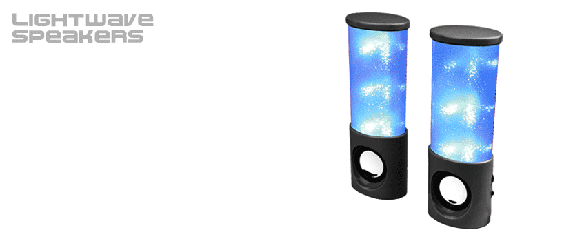 offrez une déco design à votre bureau avec ces deux haut-parleurs usb ondes lumineuses
